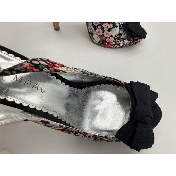 Rampage Girasole Floral Platform Slingback Heels Size 9 Multicolor - Picture 8 of 9